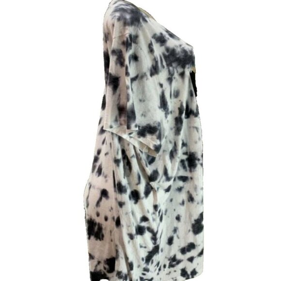 Betsey Johnson Torrid Plus 6 Tie-Dye Love Animal Print Graphic Short Sleeve Tee - Picture 4 of 6